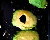 A picture of step 3 of My Avocado Streaky Bacon and Fried Egg Bagel. 💜.