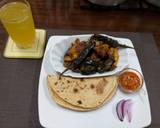 Brinjals n Potatoes with roti#My staple food contest recipe step 3 photo