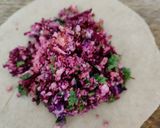 A picture of step 2 of Red cabbage paratha.