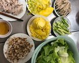 Hình bước làm 1 của món Bún cuộn