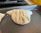 A picture of step 6 of Pan Fried Chicken Potstickers.