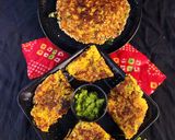 A picture of step 4 of Gujarati Poha Rava Handvo - Instant Poha Sooji Pan Cake.