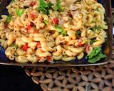 A picture of step 5 of Chicken Pasta.