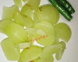 A picture of step 2 of Instant Amla Chutney (Gooseberry Chutney).