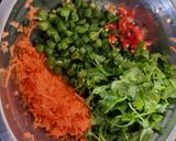 A picture of step 1 of Paneer and vegetable pockets.