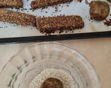 Foto del paso 7 de la receta: Bastoncitos de tofu con cubierta crocante + bolitas de batata con crema agria