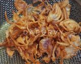 Foto langkah ke 3 dari resep BAWANG GORENG +Tips kupas & awet kriuknya #prRamadhan_masakbesar.