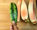 A picture of step 1 of Leftover Watermelon Recipe - Watermelon Rind Curry.
