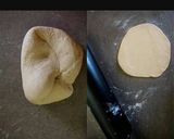 A picture of step 2 of Onion pratha.