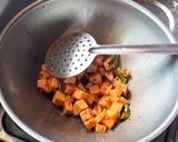A picture of step 5 of Yam fry | senaikizhangu poriyal.