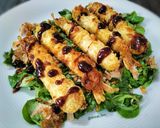 Foto del paso 5 de la receta: Torpedos de langostinos con hoisin y ensalada de canónigos
