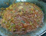 A picture of step 2 of Aloo Matar..