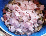 Foto del paso 4 de la receta: Alambre de res, puerco con jamón y queso fundido