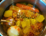 Foto del paso 1 de la receta: Judías blancas con morro y rabo de cerdo (en olla express)