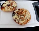 A picture of step 1 of My Sausage Cheese Bagel 😉#Breakfast#Brunch.