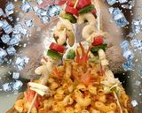 A picture of step 7 of Bonfire Pasta.