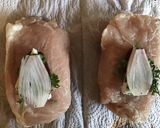 A picture of step 2 of California Farm Stuffed Pork Chops with Sundried Tomato.