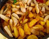 मसाला अरबी आलू (masala arbi aloo recipe in Hindi) रेसिपी चरण 3 फोटो
