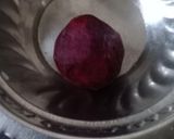A picture of step 1 of Beetroot curd rice.