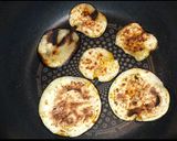 A picture of step 6 of Aubergine chips / baingan bhaja / Pan Chips.