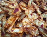 Foto langkah ke 3 dari resep Keripik Manggleng sambal pedas manis.