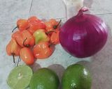 Foto del paso 1 de la receta: Salsa de habaneros con cebolla morada