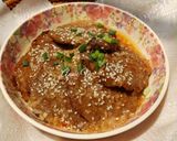 Hình bước làm 3 của món Bò miếng rim mè