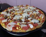 Foto langkah ke 5 dari resep Pizza Cruncy ala rumahan.
