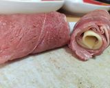 Foto del paso 1 de la receta: Cordón Bleu con filete de vacuno sobre crocante de parmesano