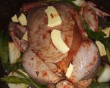 صورة لخطوة 8 من وصفة دجاج محشي بالأرز ولحمة بالفرن
