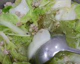 Hình bước làm 3 của món Canh cải thảo thịt băm