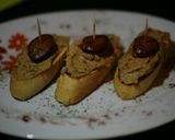 Foto del paso 7 de la receta Pintxo de hummus de lentejas con chorizo ibérico