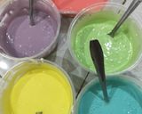 Foto langkah ke 3 dari resep Rainbow Cake Kukus.