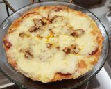 Foto langkah ke 5 dari resep Pizza Peperoni Bolognaise Keto.