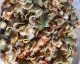 Foto del paso 3 de la receta: Pasta de tres colores, en un plis (vegetariano)