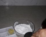 A picture of step 1 of Roohafza shake.