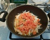 A picture of step 2 of Indian Food - Chana Masala.
