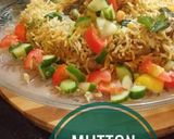 A picture of step 7 of Mutton haryali biryani.