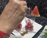 A picture of step 3 of Super Cooling and Refreshing Watermelon Strawberry mocktail.