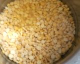 A picture of step 1 of Dal Khichdi.