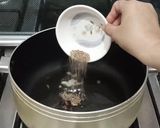 A picture of step 1 of Soya Matar Pulao.