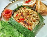 Foto langkah ke 4 dari resep Nasi bakar ayam jamur sambal roa.