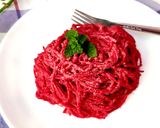 A picture of step 4 of Beetroot & Walnut Pesto Pasta.