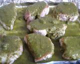 Foto del paso 5 de la receta: Pulpa de cerdo horneada en salsa de albahaca