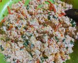 Foto langkah ke 4 dari resep Pepes jagung, tahu, wortel.