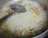 A picture of step 5 of Alfredo fusion pasta.