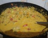 A picture of step 5 of Idiyappam kurma.