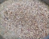 A picture of step 2 of Matar Pulao.