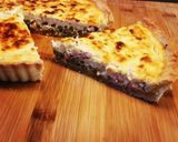 Une image de l'étape 8 de Quiche au petit pois et lardons.