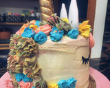 Foto del paso 9 de la receta: Pastel arco iris unicornio